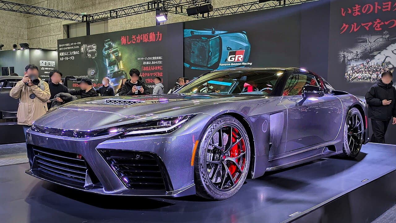 大阪オートメッセ2026(インテックス大阪)に展示されたトヨタ GR GT プロトタイプ
