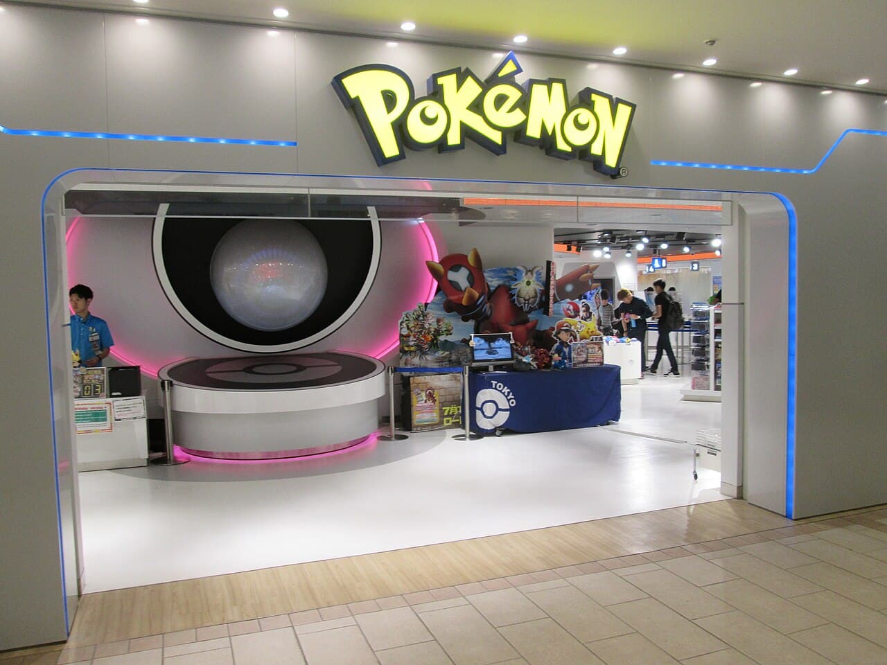 Entrance display at the Pokemon Center Mega Tokyo store in Ikebukuro