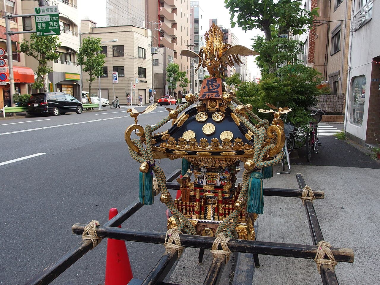 Mikoshi at Sanja Matsuri in Asakusa, Tokyo