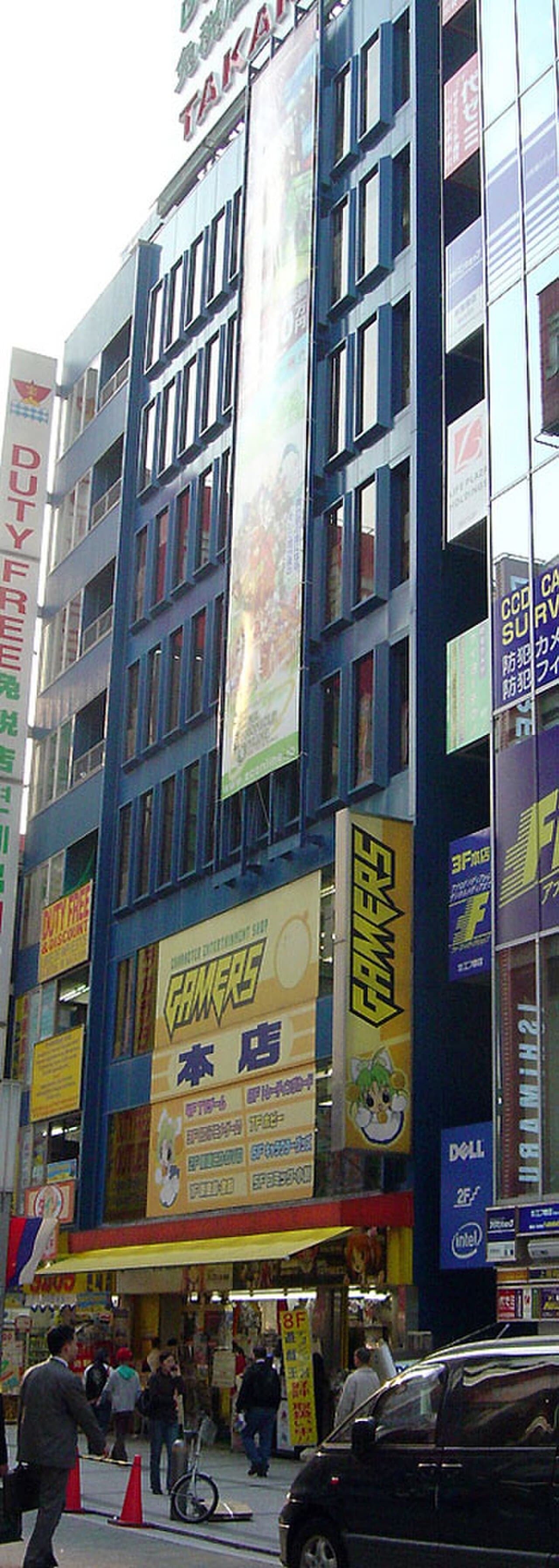 Anime and hobby shop storefront in Akihabara Electric Town, Tokyo
