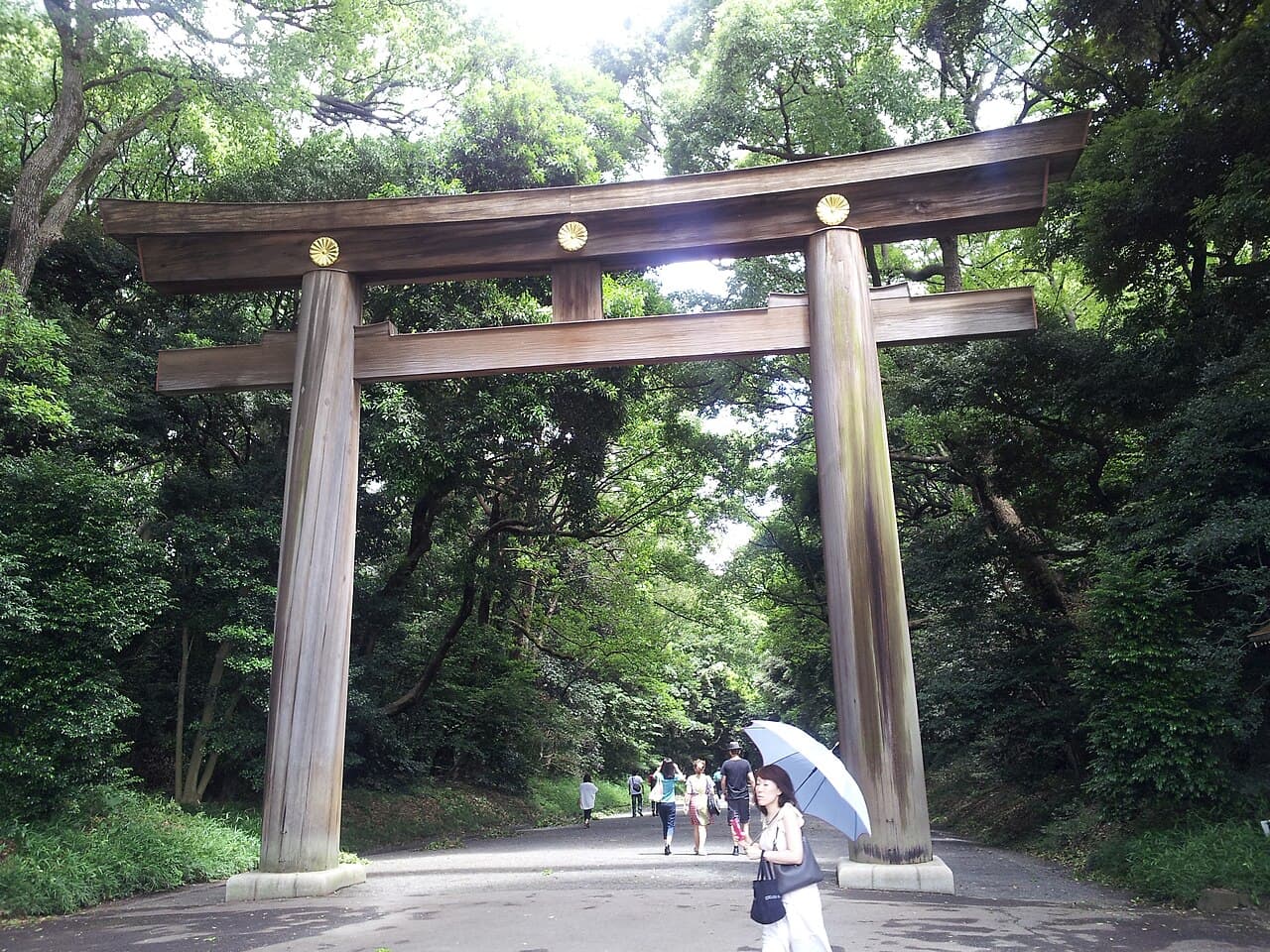 New Year crowds at Meiji Jingu for hatsumode, Japan's first shrine visit of the year