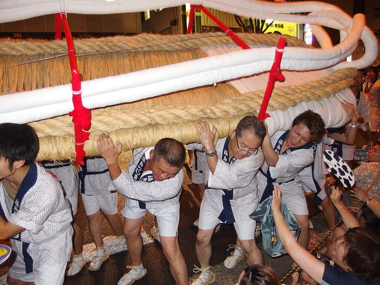 The giant straw sandal (ō-waraji) of the Fukushima Waraji Matsuri